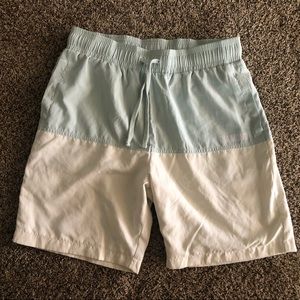 Diamond Supply Co MINT/WHT swim trunks